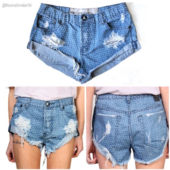 NWOT {ONE TEASPOON} ‘Bandit’ Polka Dot Shorts